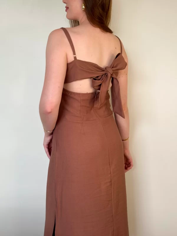 Vestido Midi Marrom - Image 2
